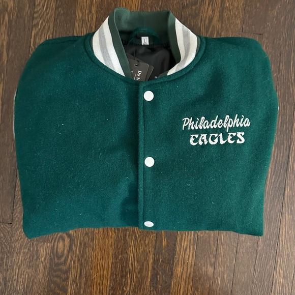 Eagles Princess Diana Style Varsity Football Jacket - Picture 1 of 5